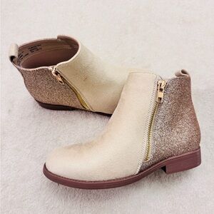 Kids Girls Fashion Ankle Boots Side Zipper Low Heels  Chelsea Boots